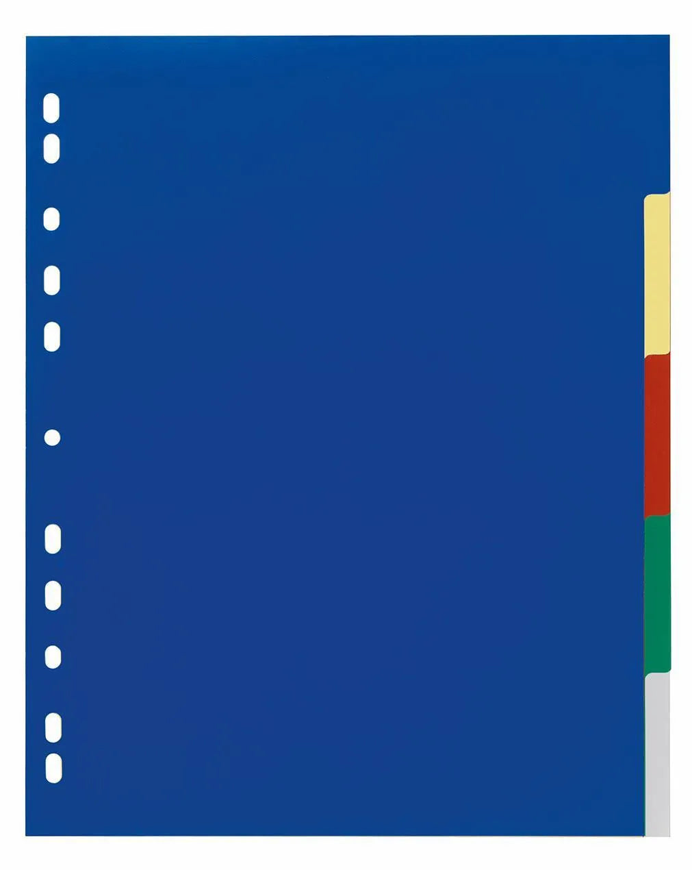 Showing Durable UK's Durable 5 Part Coloured Tab Index Punched File Dividers | A4+, available as SKU 673727 with EAN 4005546600512.