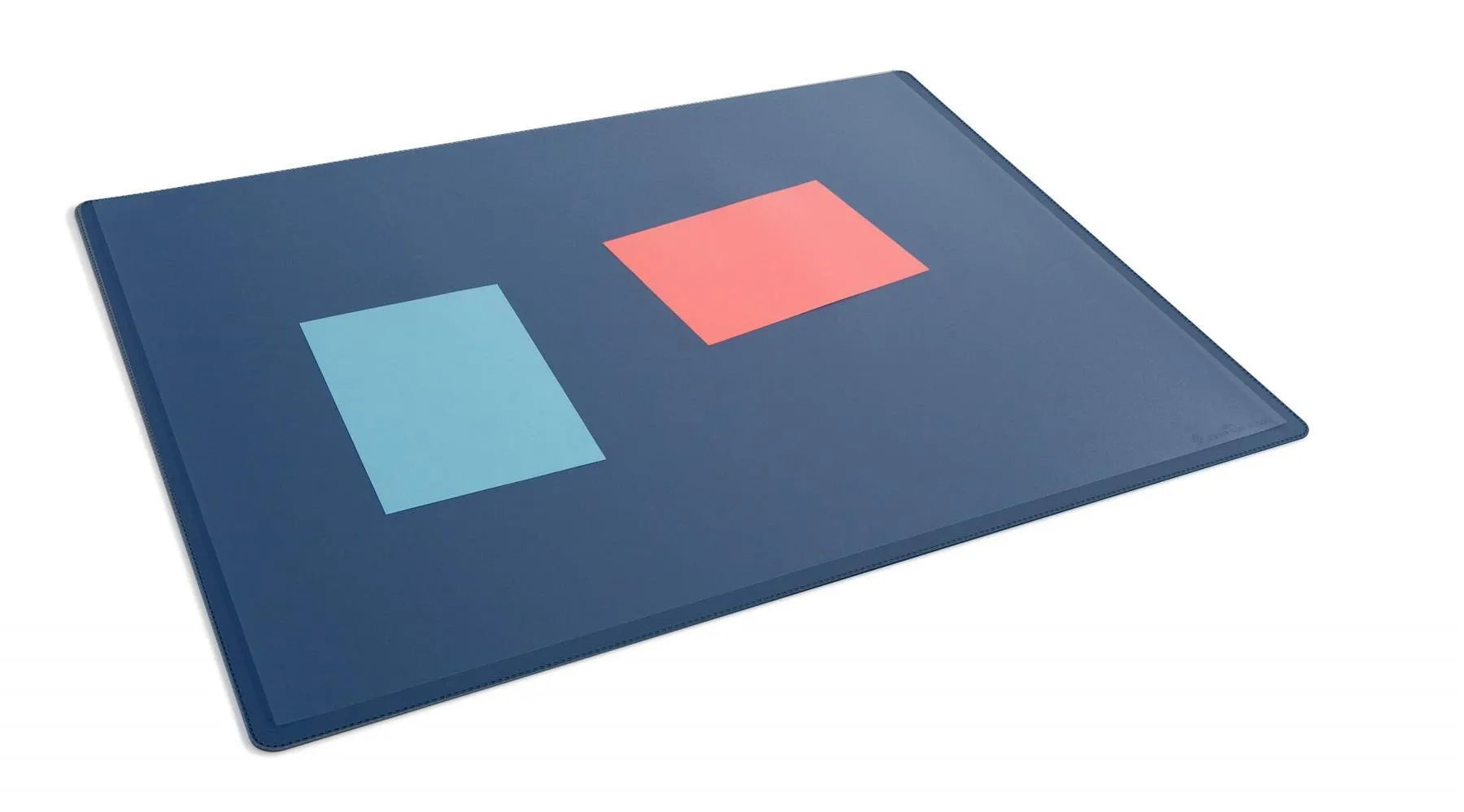 Showing Durable UK's Durable Clear Overlay Non-Slip Desk Mat Notes Protector Pad | 65x50 cm | Blue, available as SKU 723307 with EAN 4005546739472.