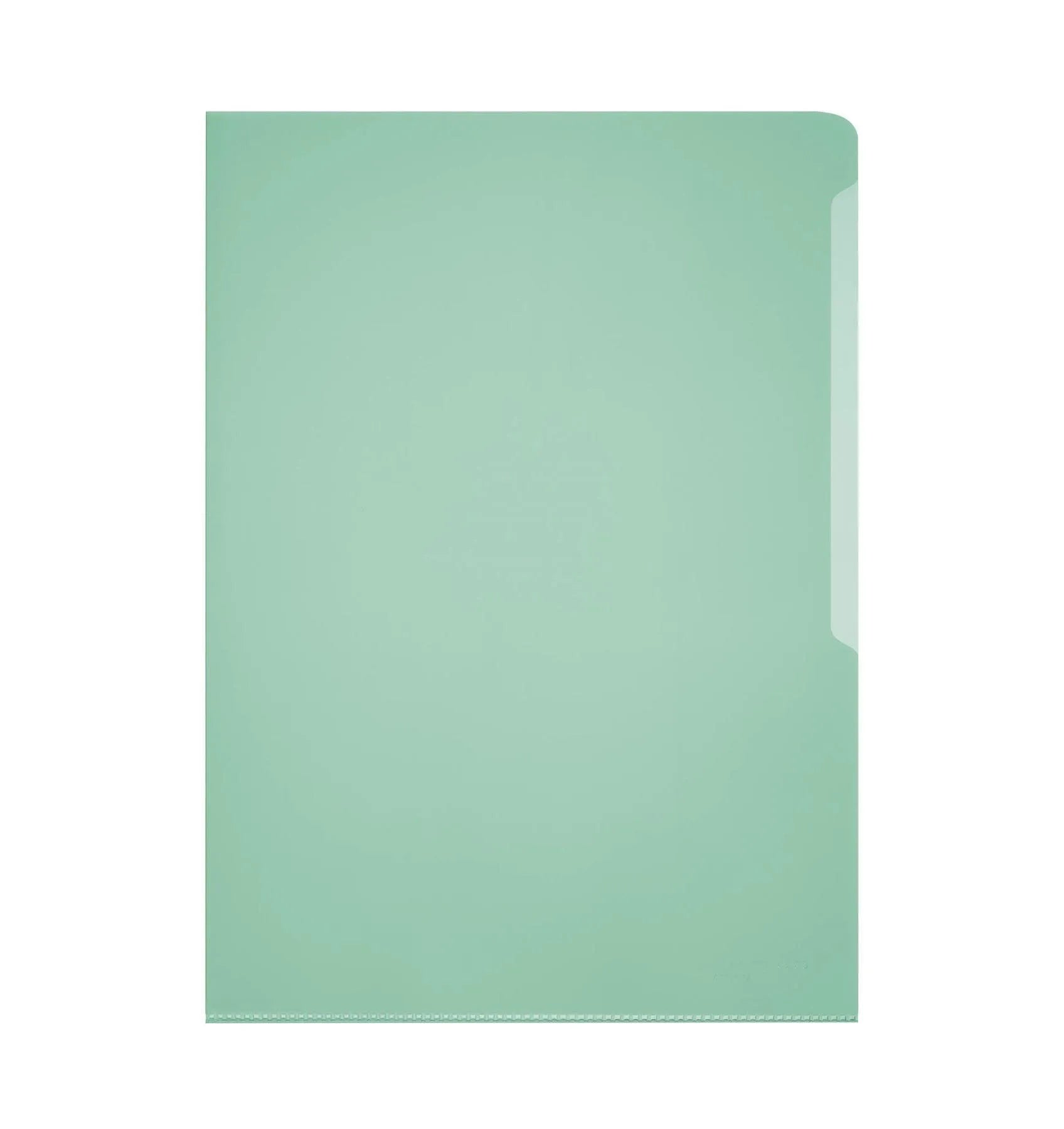 Showing Durable UK's Durable Clear Plastic Cut Flush Document Wallet Folder | 50 Pack | A4 Green, available as SKU 233905 with EAN 4005546230092.