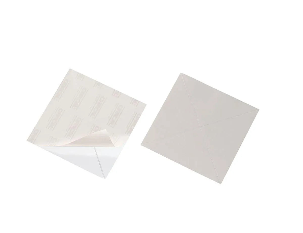 Showing Durable UK's Durable CORNERFIX Self-Adhesive Triangle Corner Pockets | 100 Pack | 125 x 125mm, available as SKU 838219 with EAN 4005546805214.