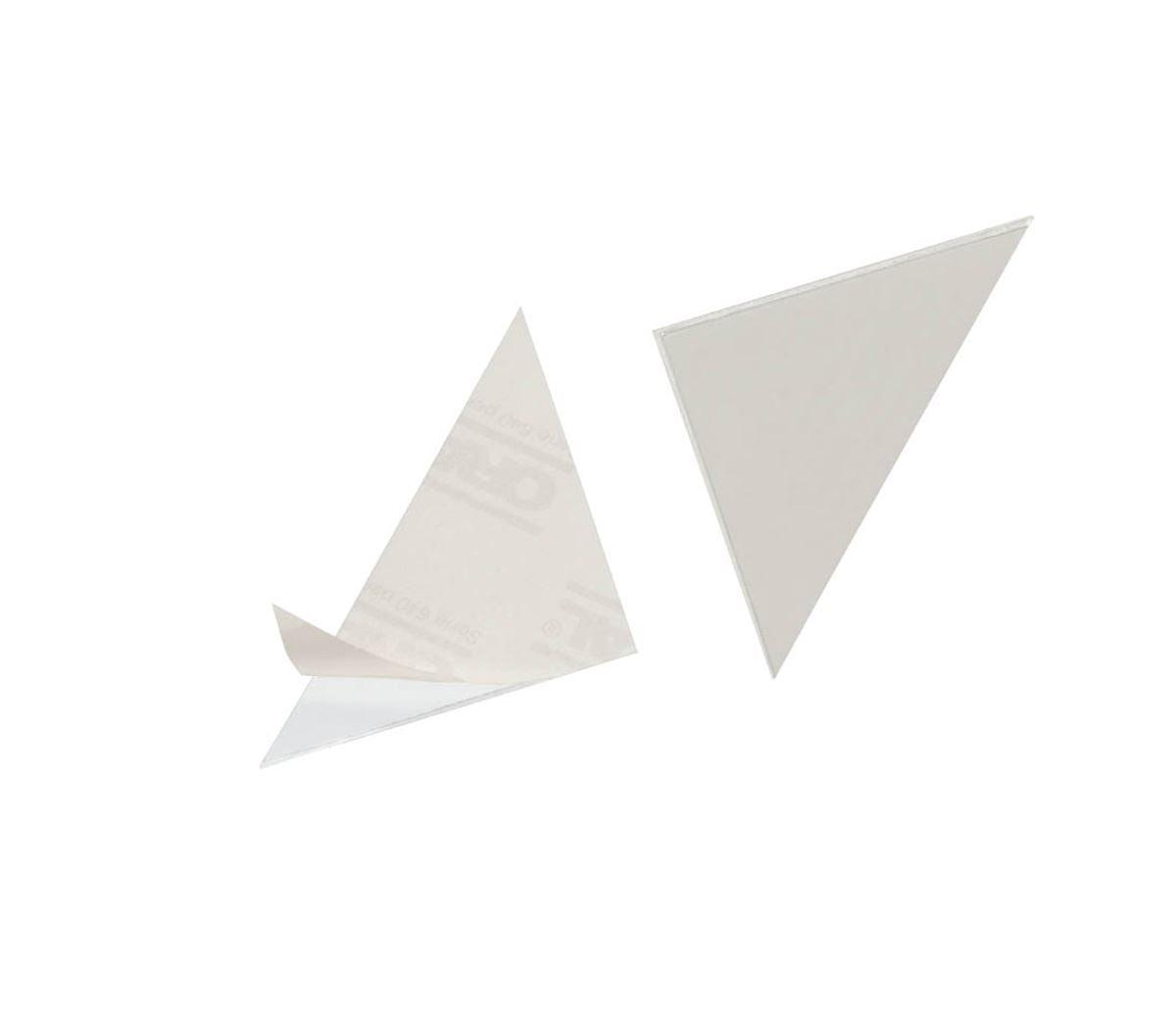 Showing Durable UK's Durable CORNERFIX Self-Adhesive Triangular Corner Pockets | 100 Pack | 75x75mm, available as SKU 828119 with EAN 4005546805207.