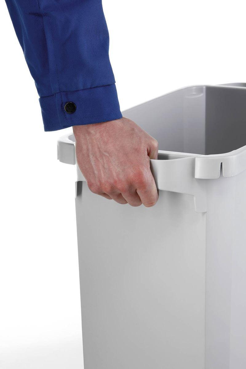 Showing Durable UK's Durable DURABIN 60L Rectangular | Food Safe Waste Recycling Bin | Grey, available as SKU 1800496050 with EAN 7318080496051.