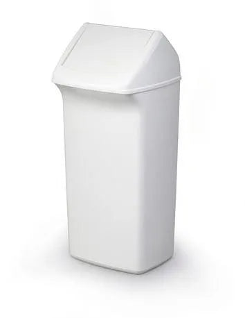 Showing Durable UK's Durable DURABIN Square 40L Flip Swing Lid | Strong Recycling Bin Lid | White, available as SKU 1801574011 with EAN 7318081574017.