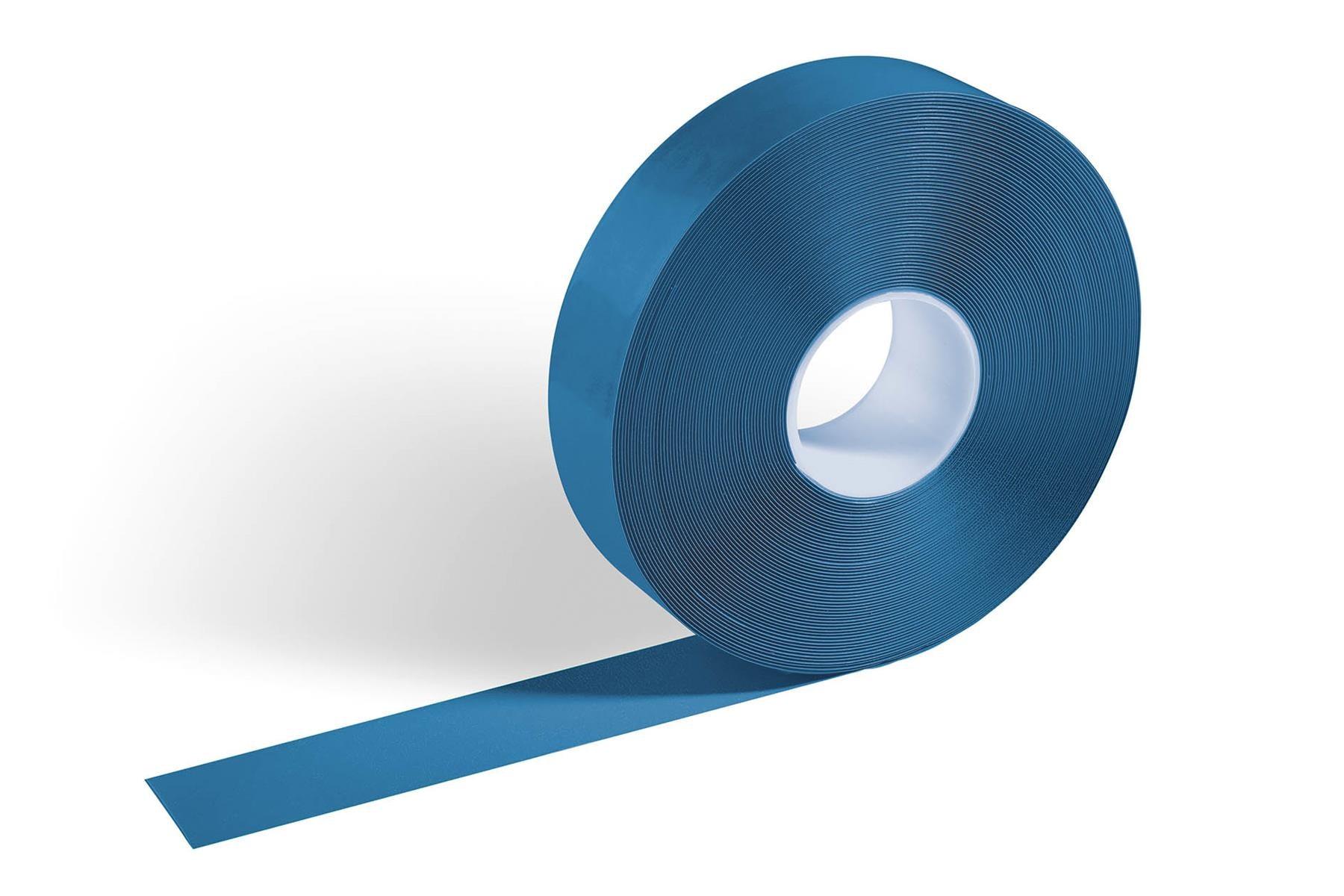 Showing Durable UK's Durable DURALINE Slip-Resistant Floor Marking Tape | 50mm x 30m | Blue, available as SKU 102106 with EAN .