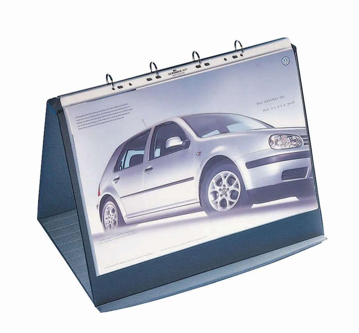 Showing Durable UK's Durable DURASTAR Table Flipchart Stand Presentation Ring Binder | A3 Landscape, available as SKU 856939 with EAN 4005546810799.