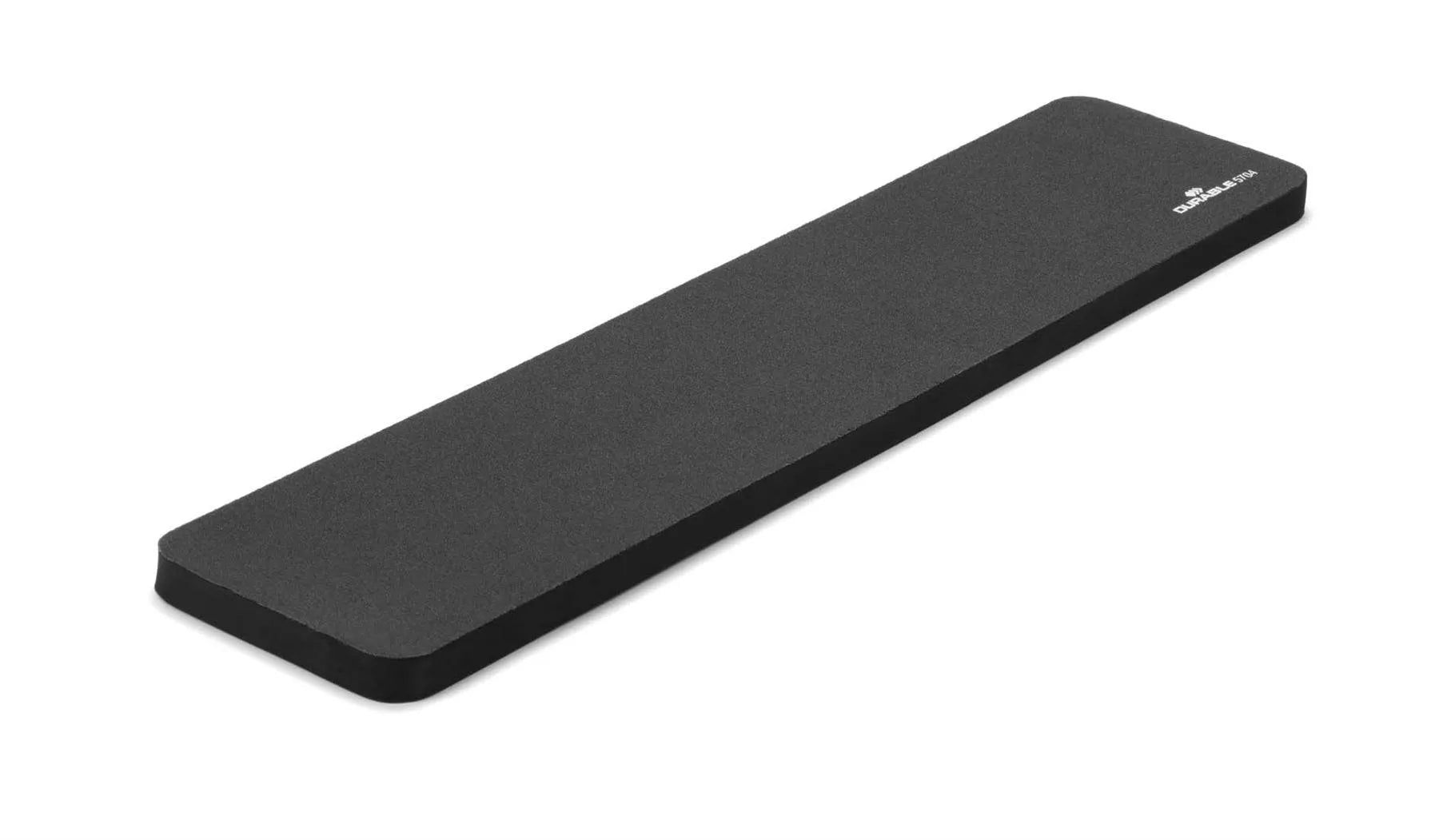 Showing Durable UK's Durable Ergonomic Soft Keyboard Foam Wrist Rest Support | 45 x 10 cm | Grey, available as SKU 570458 with EAN 4005546983684.