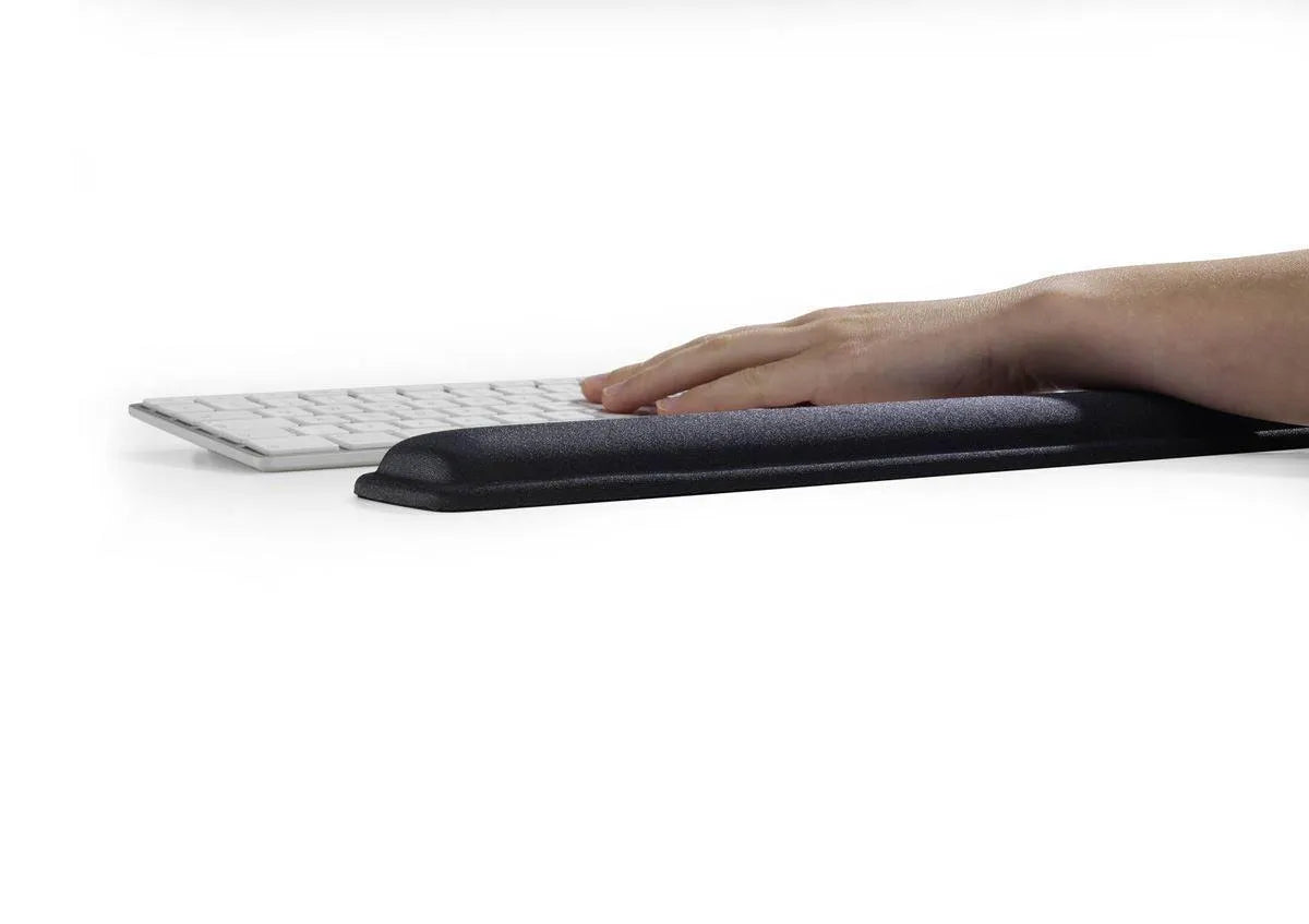 Showing Durable UK's Durable Ergonomic Soft Touch Keyboard Gel Wrist Rest Support | 46 x 6 cm | Grey, available as SKU 574958 with EAN 4005546570365.