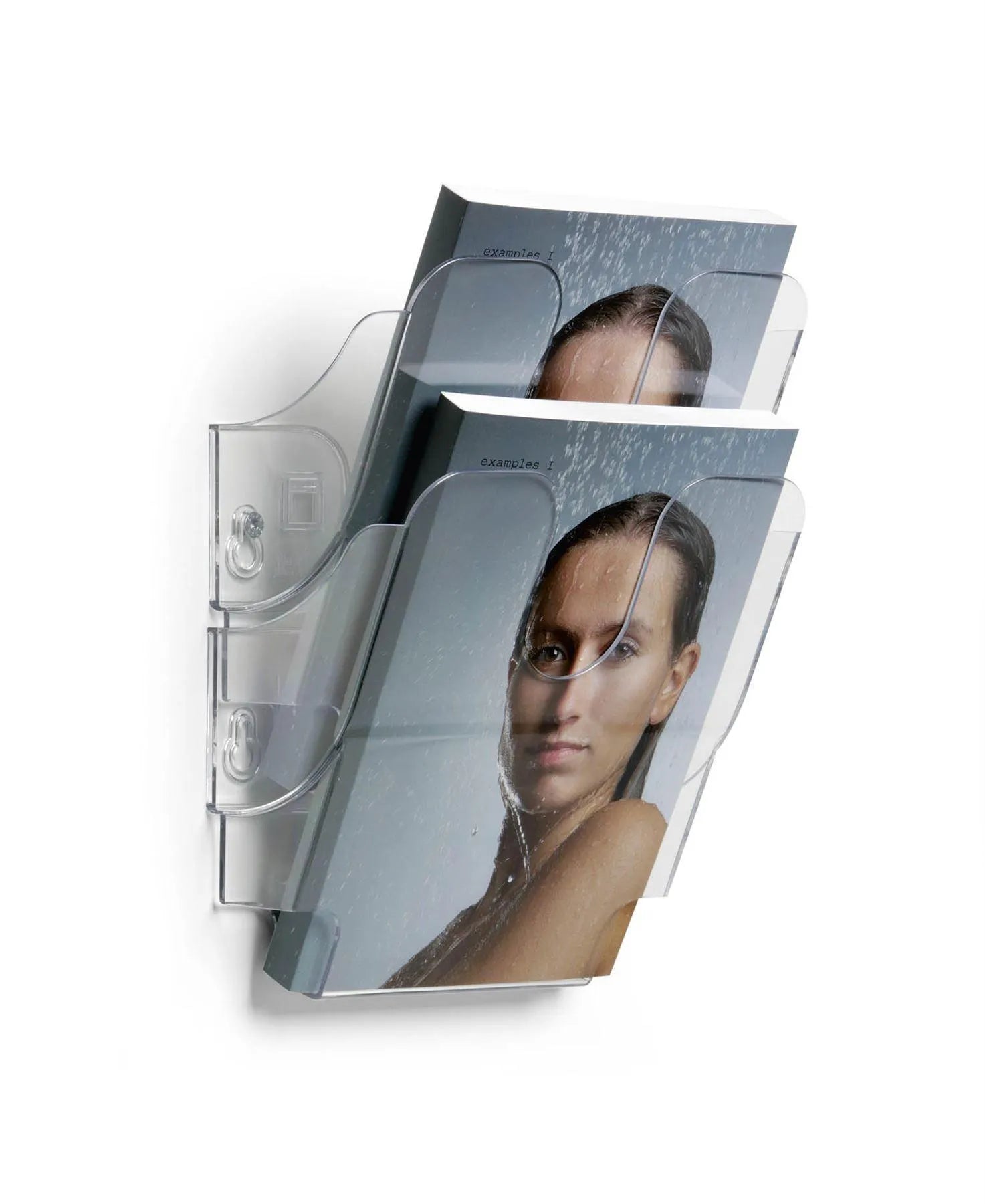 Showing Durable UK's Durable FLEXIPLUS 2 Wall Mounted Literature Holder | A5 Portrait | Clear, available as SKU 1709013400 with EAN 7318089013402.