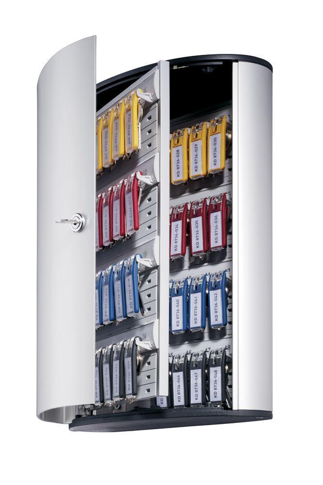 Showing Durable UK's Durable Key Safe 48 Lock Box | Holds 48 Keys | Includes 6 Key Clips, available as SKU 195423 with EAN 4005546103761.