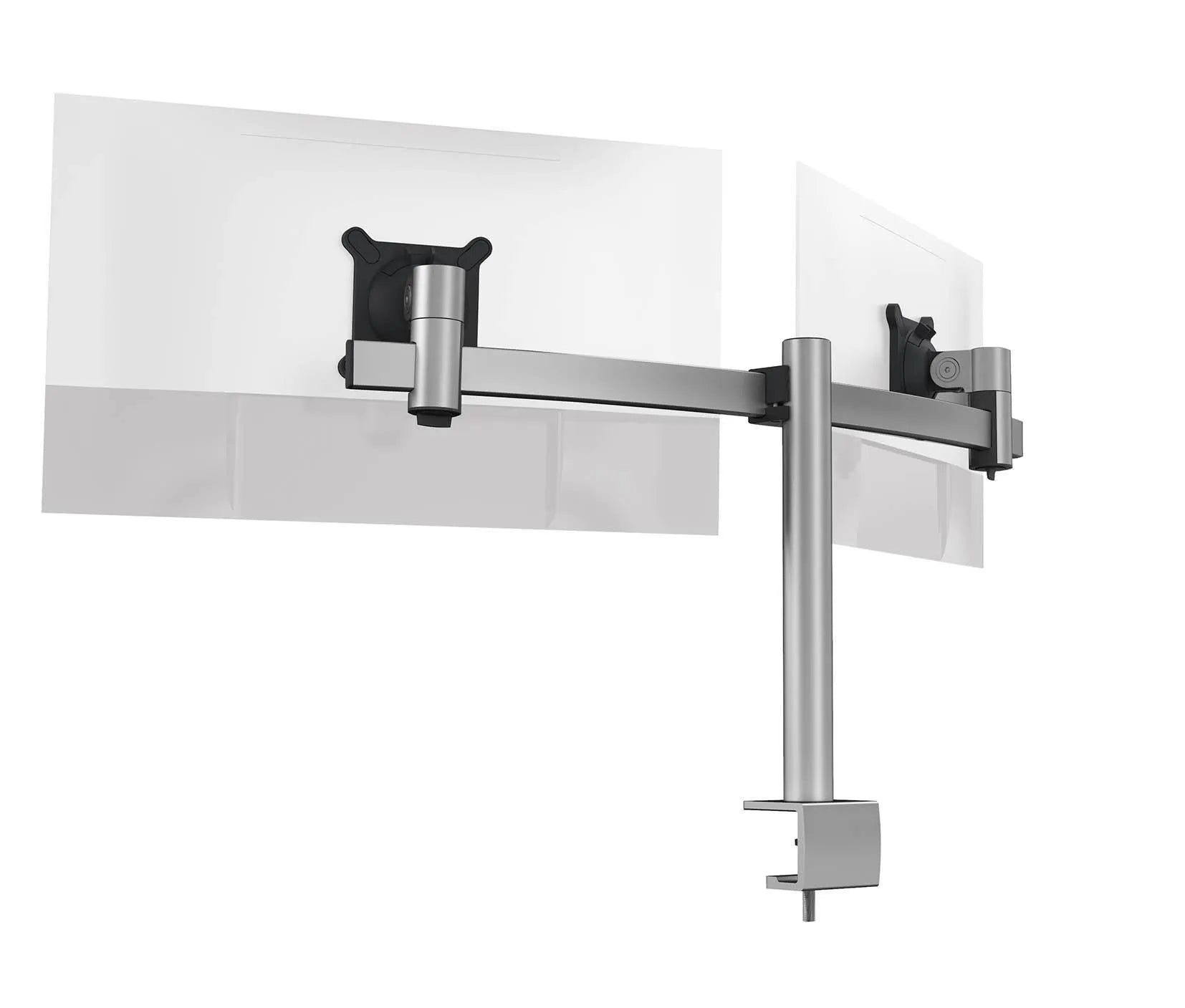 Showing Durable UK's Durable Monitor Mount PRO for 2 Screens | Desk Clamp Attachment, available as SKU 508523 with EAN 4005546998404.