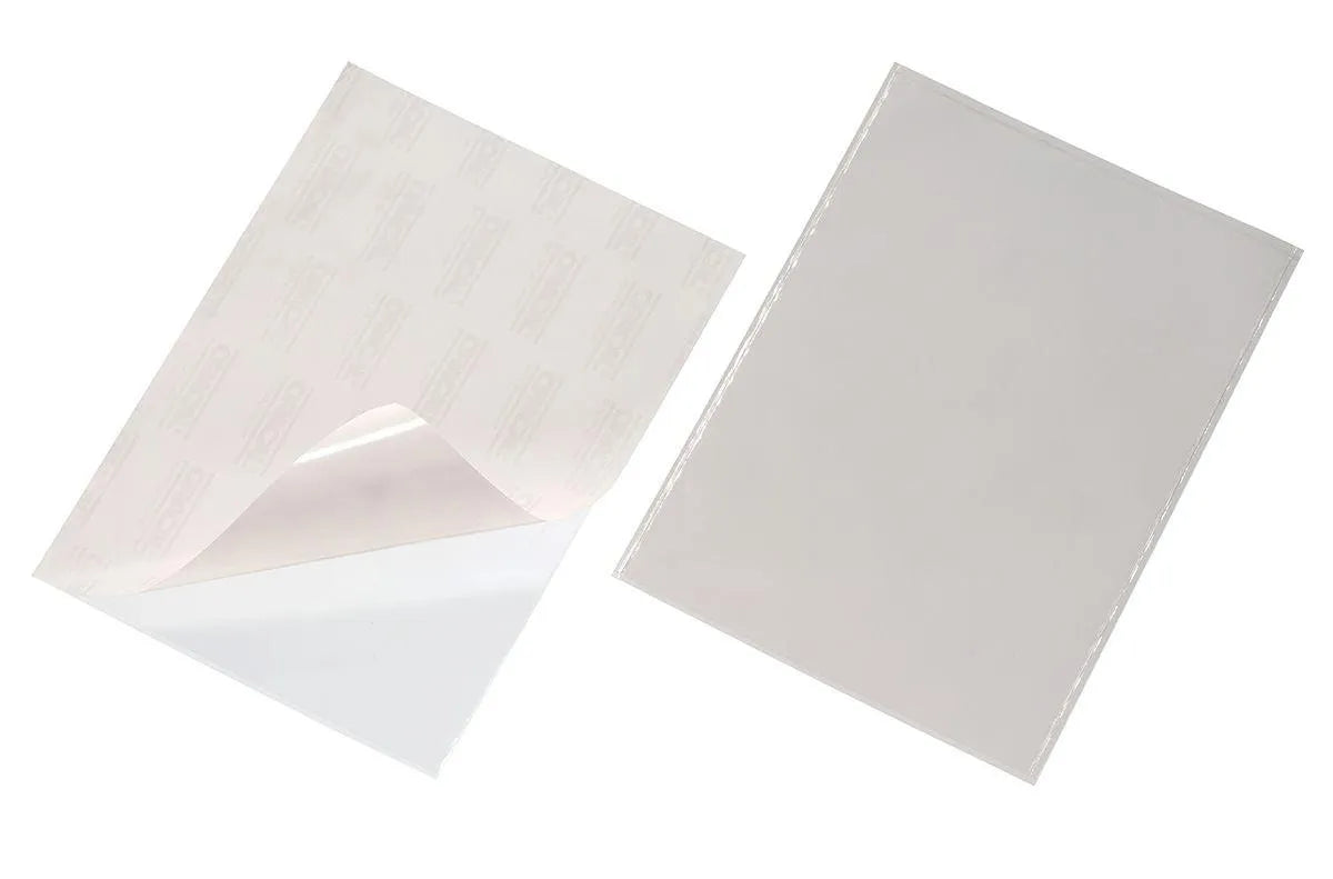 Showing Durable UK's Durable POCKETFIX Self-Adhesive Clear Label Sleeve Pockets | 10 Pack | A4, available as SKU 829519 with EAN 4005546806945.