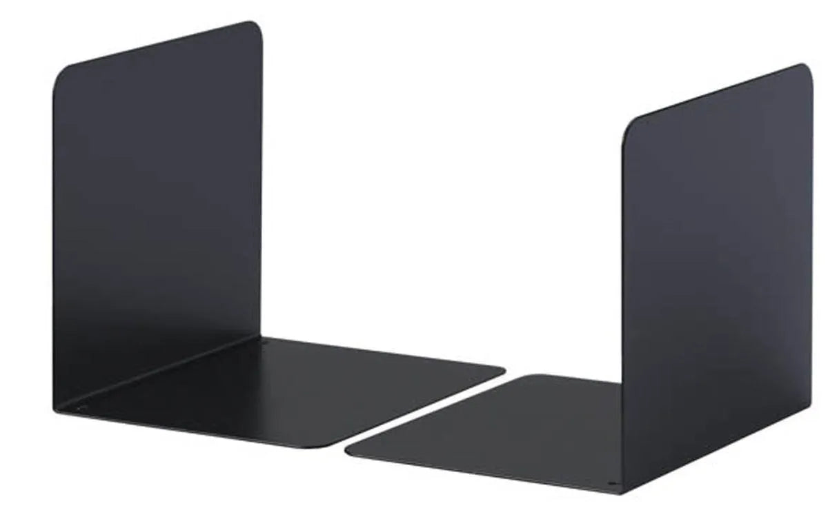 Showing Durable UK's Durable Premium Heavy Duty Small Metal Shelf Bookends | 2 Pack | Black, available as SKU 324301 with EAN 4005546988184.