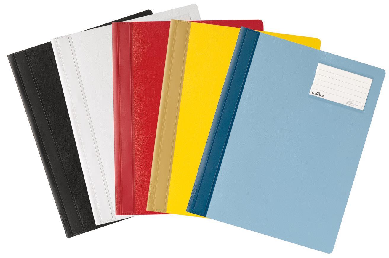 Showing Durable UK's Durable Presentation Document Project Folder Report File | 25 Pack | A4+ | Red, available as SKU 250003-25 with EAN 4005546200842.