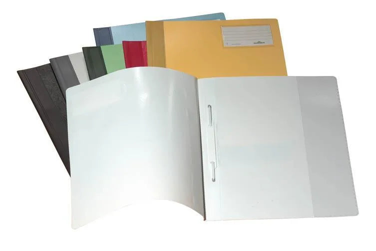 Showing Durable UK's Durable Presentation Document Project Folder Report File | 25 Pack | A4+ | Red, available as SKU 250003-25 with EAN 4005546200842.