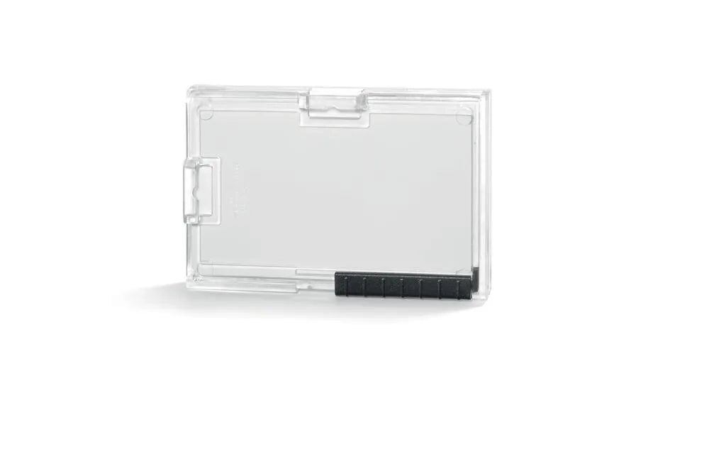 Showing Durable UK's Durable PUSHBOX Duo 2 Card Security Pass ID Holder | 10 Pack | Clear, available as SKU 892119 with EAN 4005546808789.