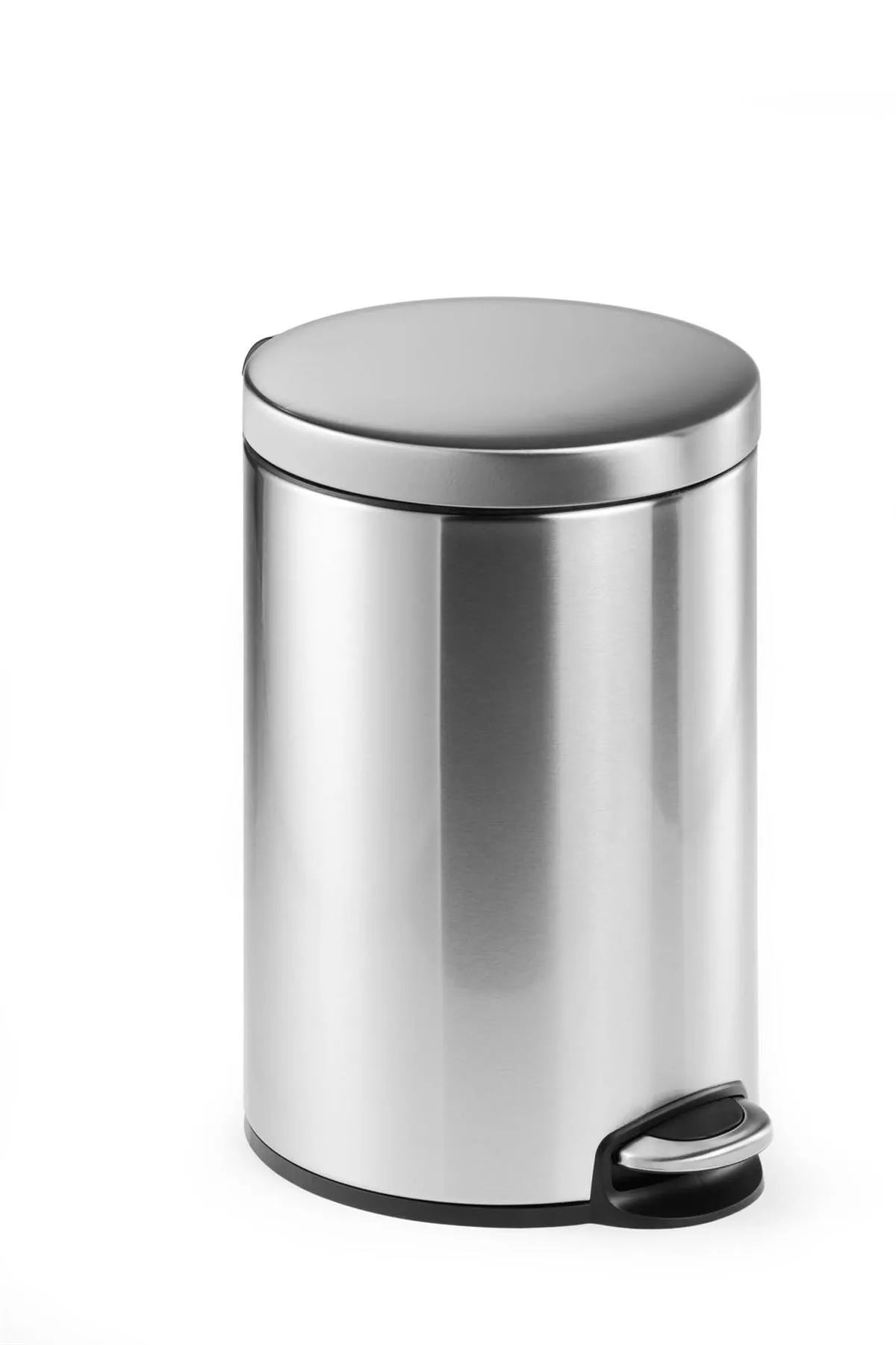 Showing Durable UK's Durable Round Stainless Steel Pedal Bin | 12 Litre | Silver, available as SKU 340123 with EAN 4005546301976.