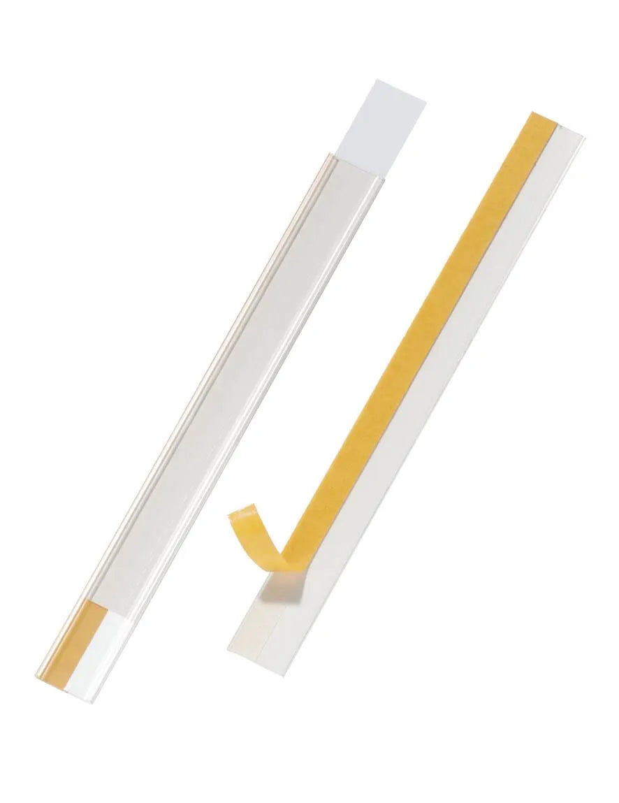 Showing Durable UK's Durable SCANFIX Self-Adhesive EPOS Ticket Strip Holder | 5 Pack | 200 x 20mm, available as SKU 804419 with EAN 4005546803197.