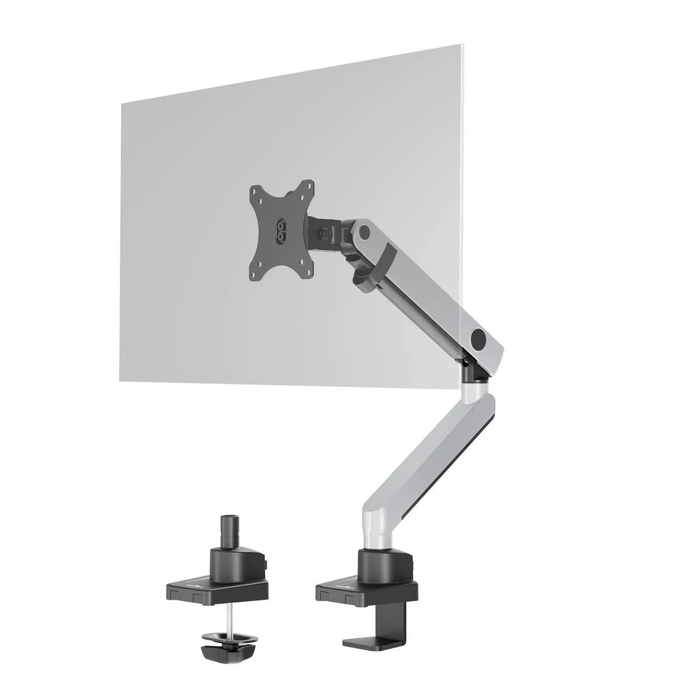 Showing Durable UK's Durable SELECT PLUS Monitor Mount Arm Desk Clamp for 1 Screen | 17 - 32", available as SKU 509623 with EAN 4005546735009.