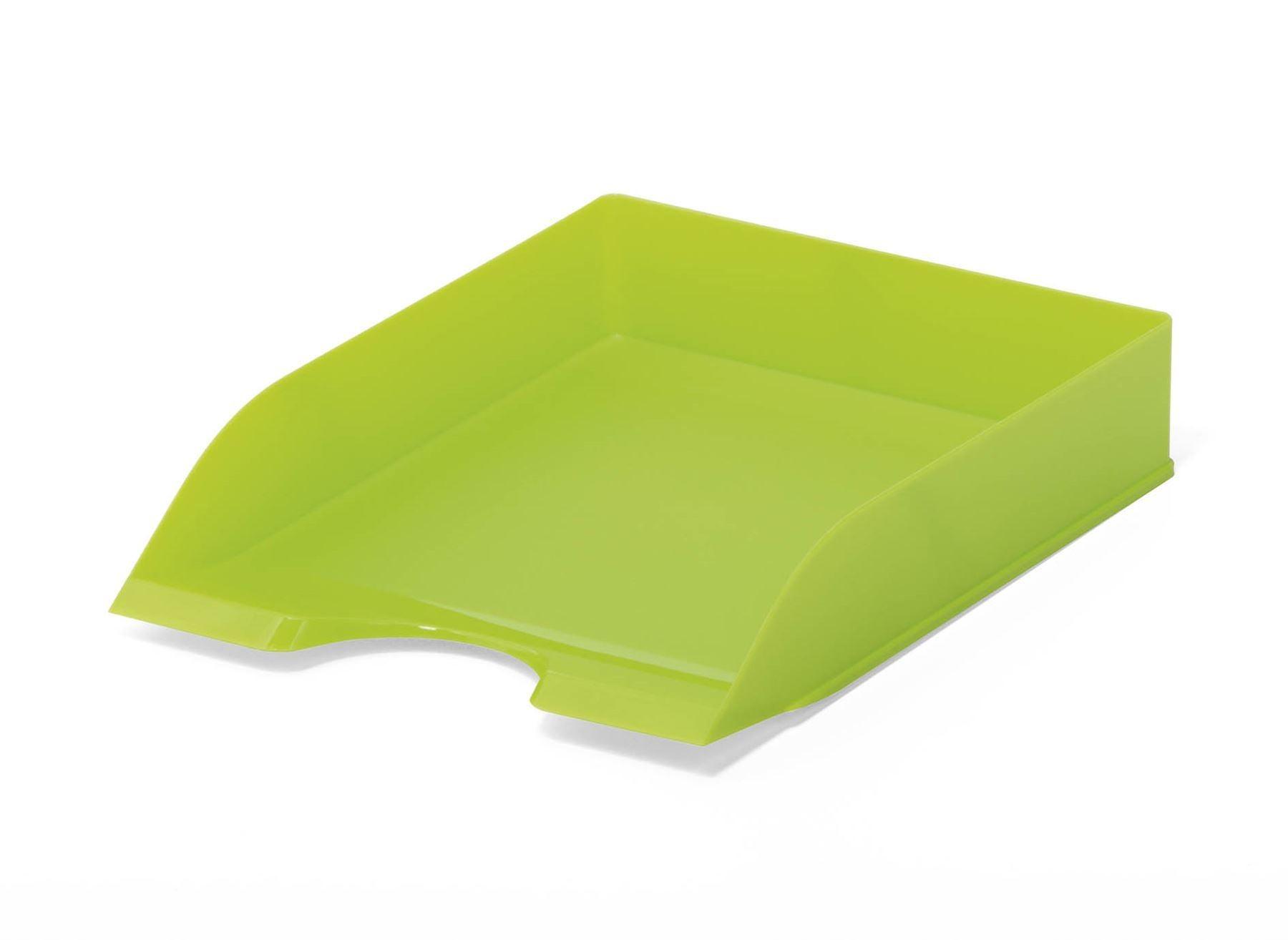 Showing Durable UK's Durable Stackable Letter Tray Document Organiser Paper File | A4+ Green, available as SKU 1701672020 with EAN 4005546105871.