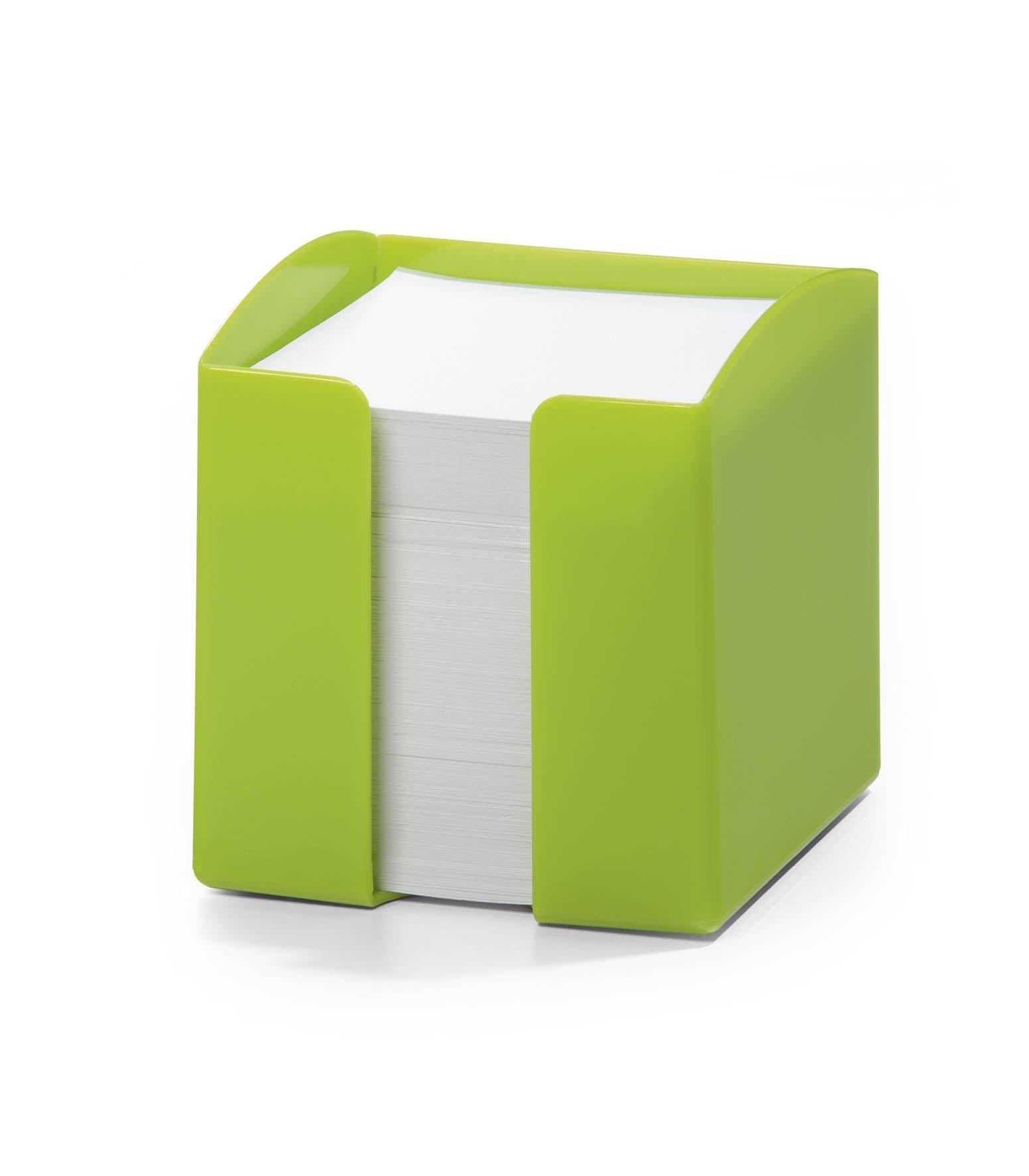 Showing Durable UK's Durable TREND 800 Sheet Note Box Memo Pad Cube | Green, available as SKU 1701682020 with EAN 4005546106113.