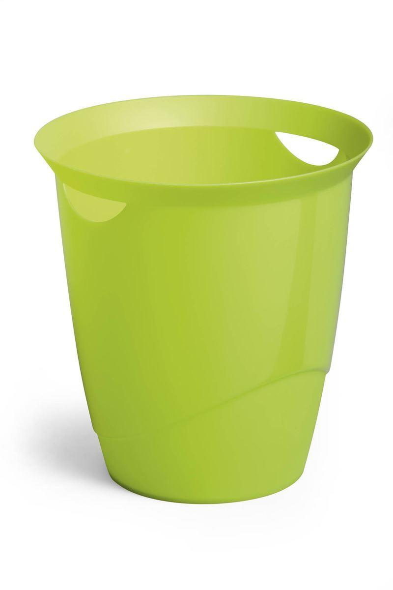 Showing Durable UK's Durable TREND Plastic Waste Recycling Bin | 16 Litre | Green, available as SKU 1701710020 with EAN 4005546106267.