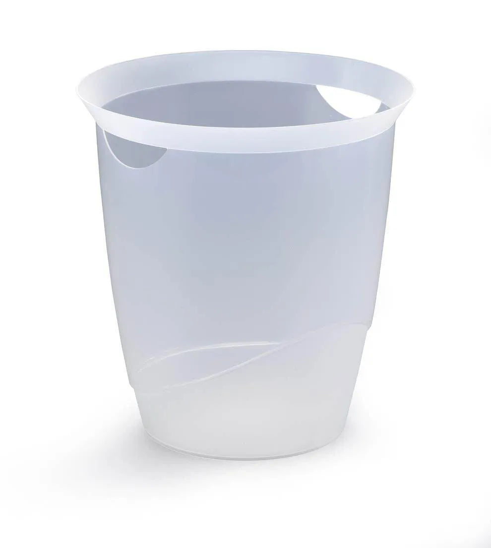 Showing Durable UK's Durable TREND Plastic Waste Recycling Bin | 16 Litre | Transparent, available as SKU 1701710400 with EAN 7318081710408.