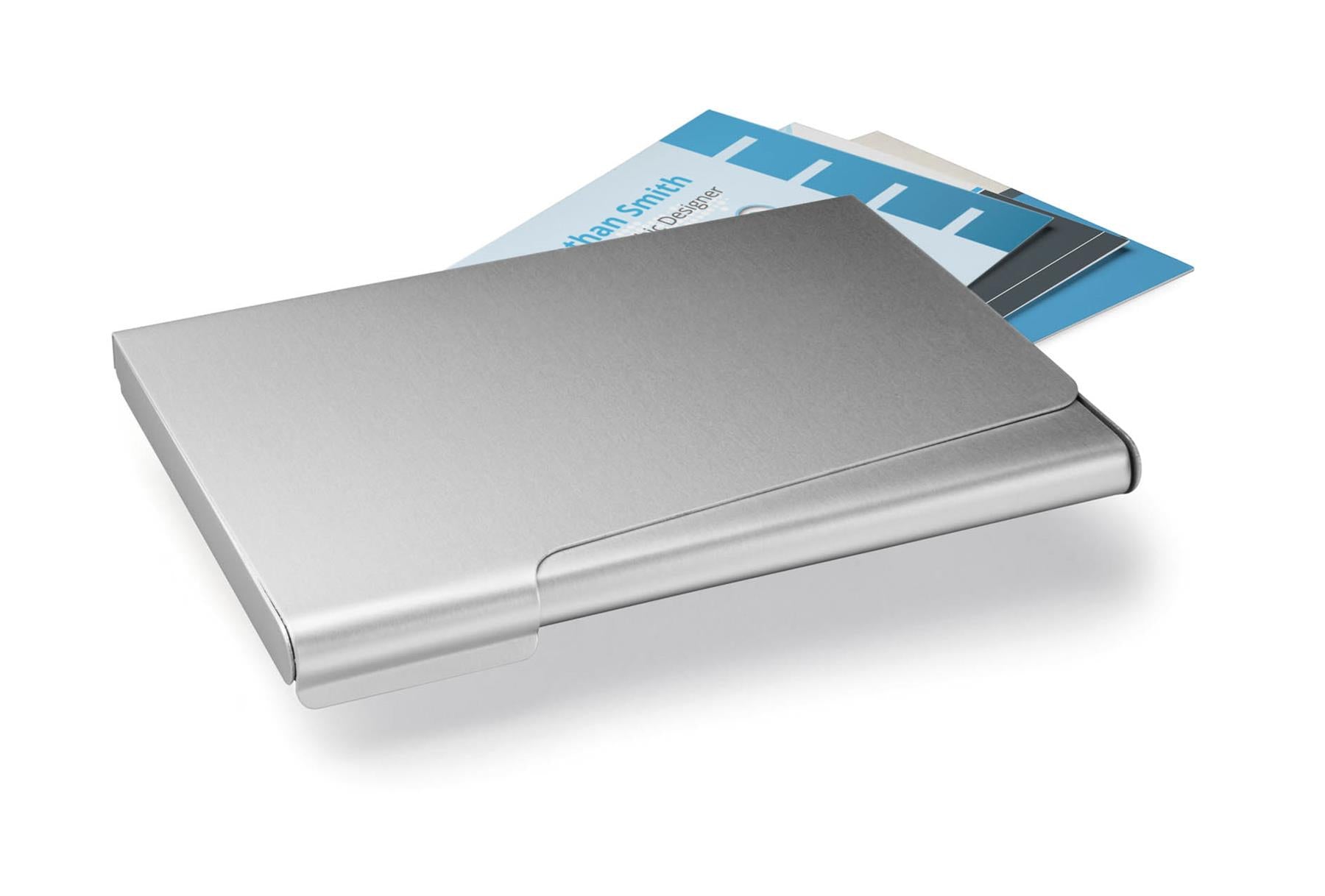 Durable Slim Recycled Aluminium Business Card Holder RFID | for 20 Cards | Metal