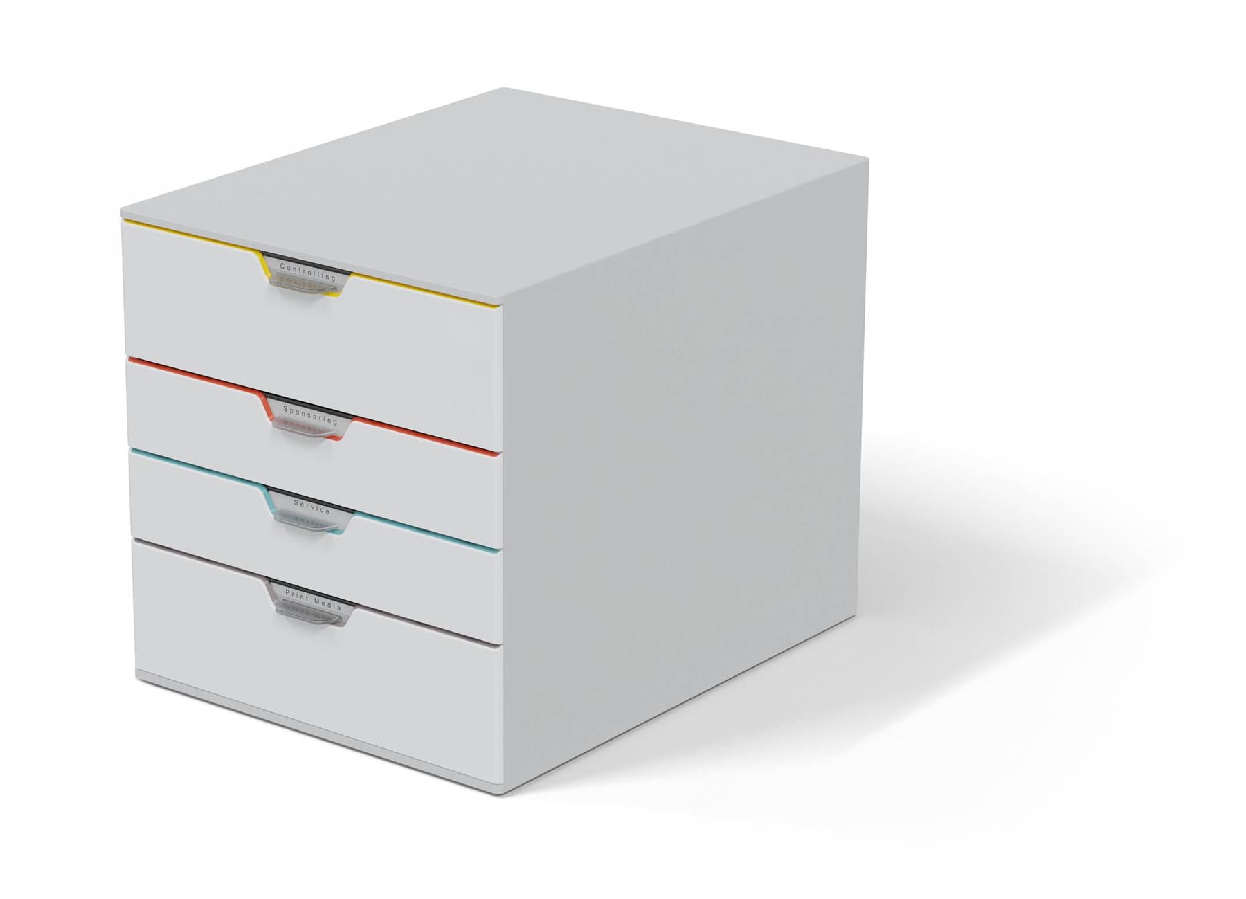 Durable VARICOLOR MIX Desktop Organiser 4 Drawer Colour Coded Storage | A4+