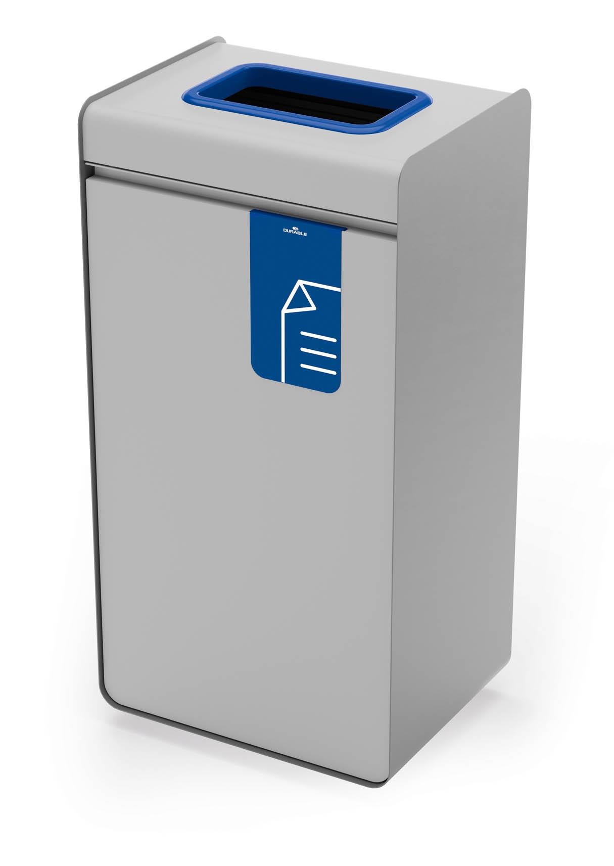 Durable 55L Paper Waste Bin | Sheet Steel Recycling Separation Bin | DURASORT®