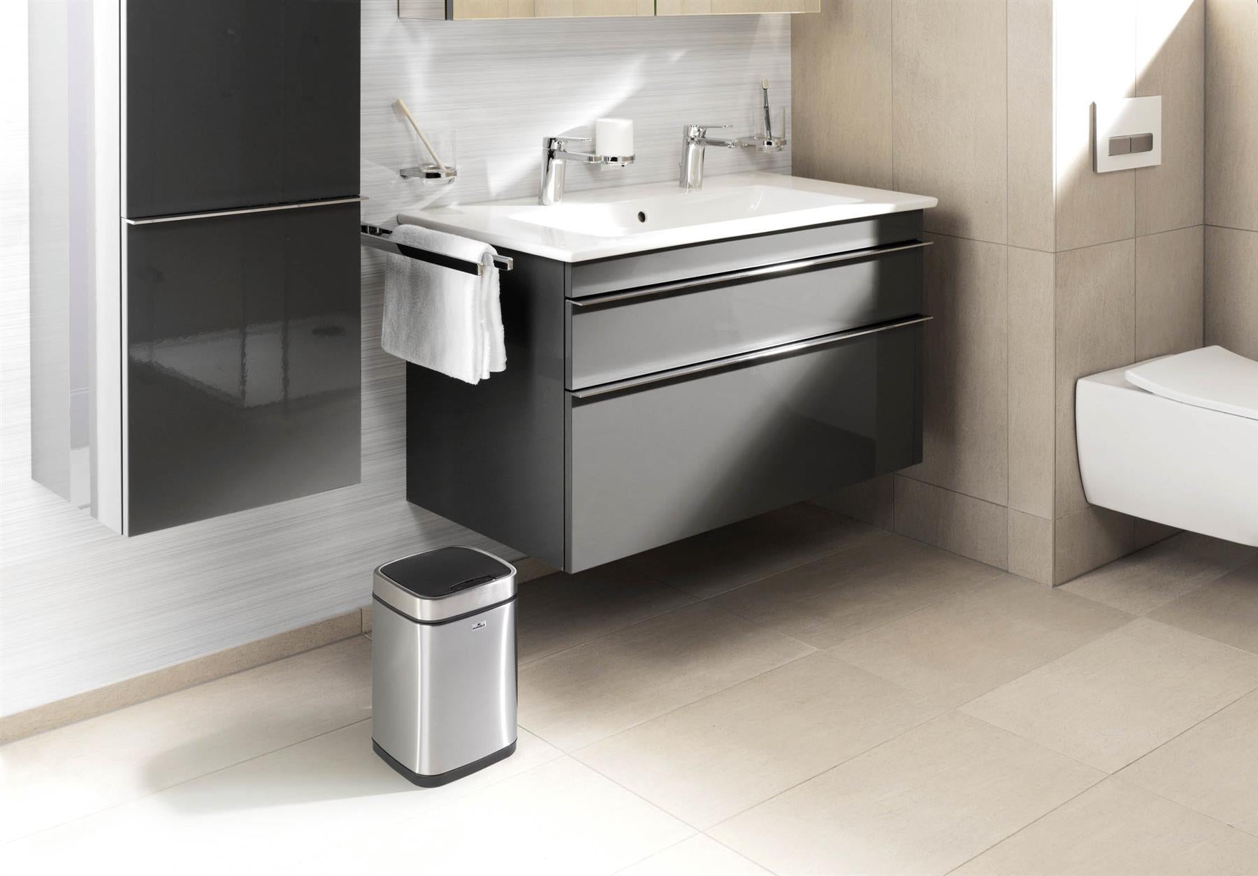 Durable Motion Sensor Bin | Smart Automatic Steel Kitchen Waste Bin | 6L Silver