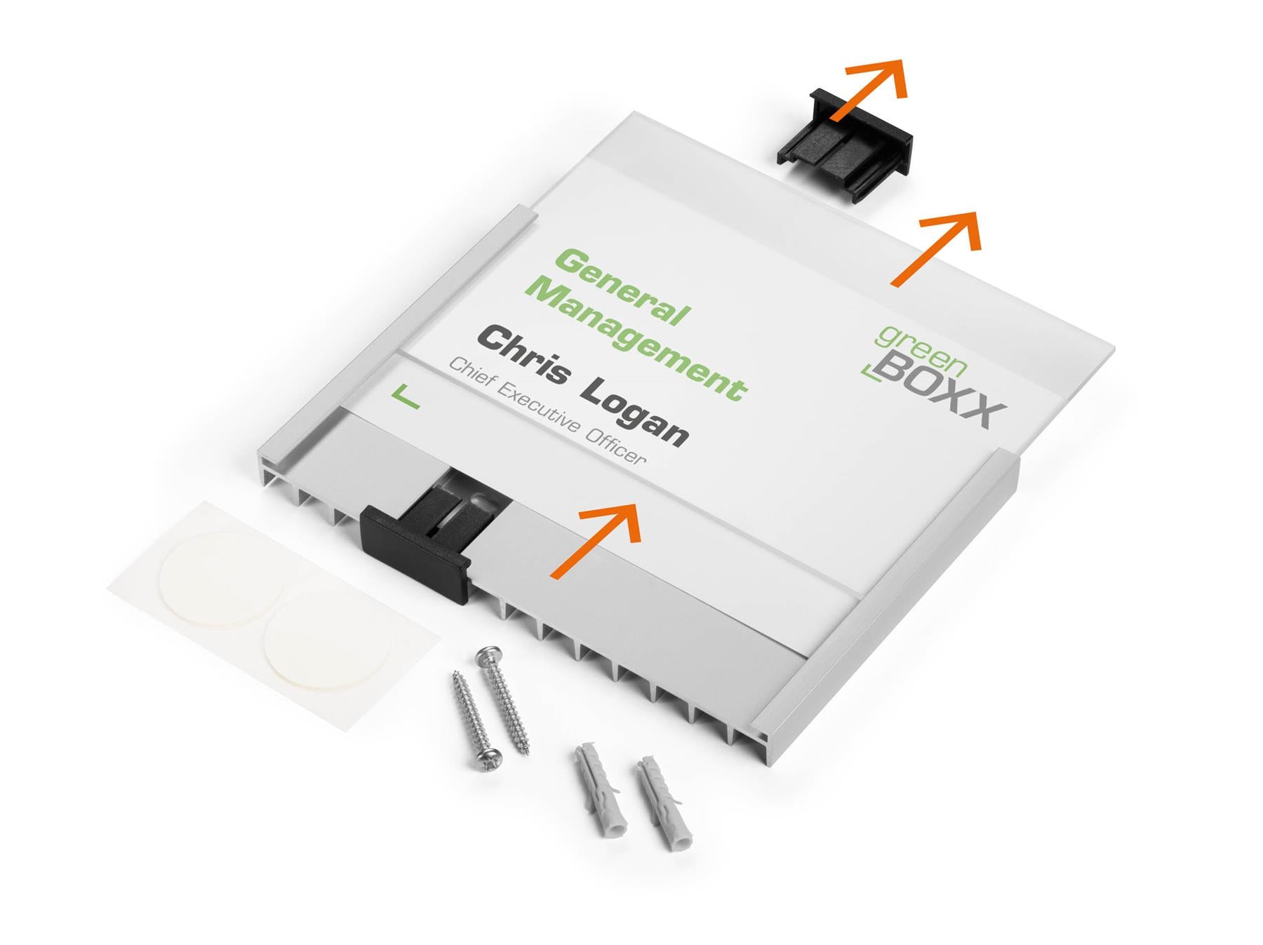 Durable Anodised Aluminium Door Sign Holder Wall Mounted Frame | A6