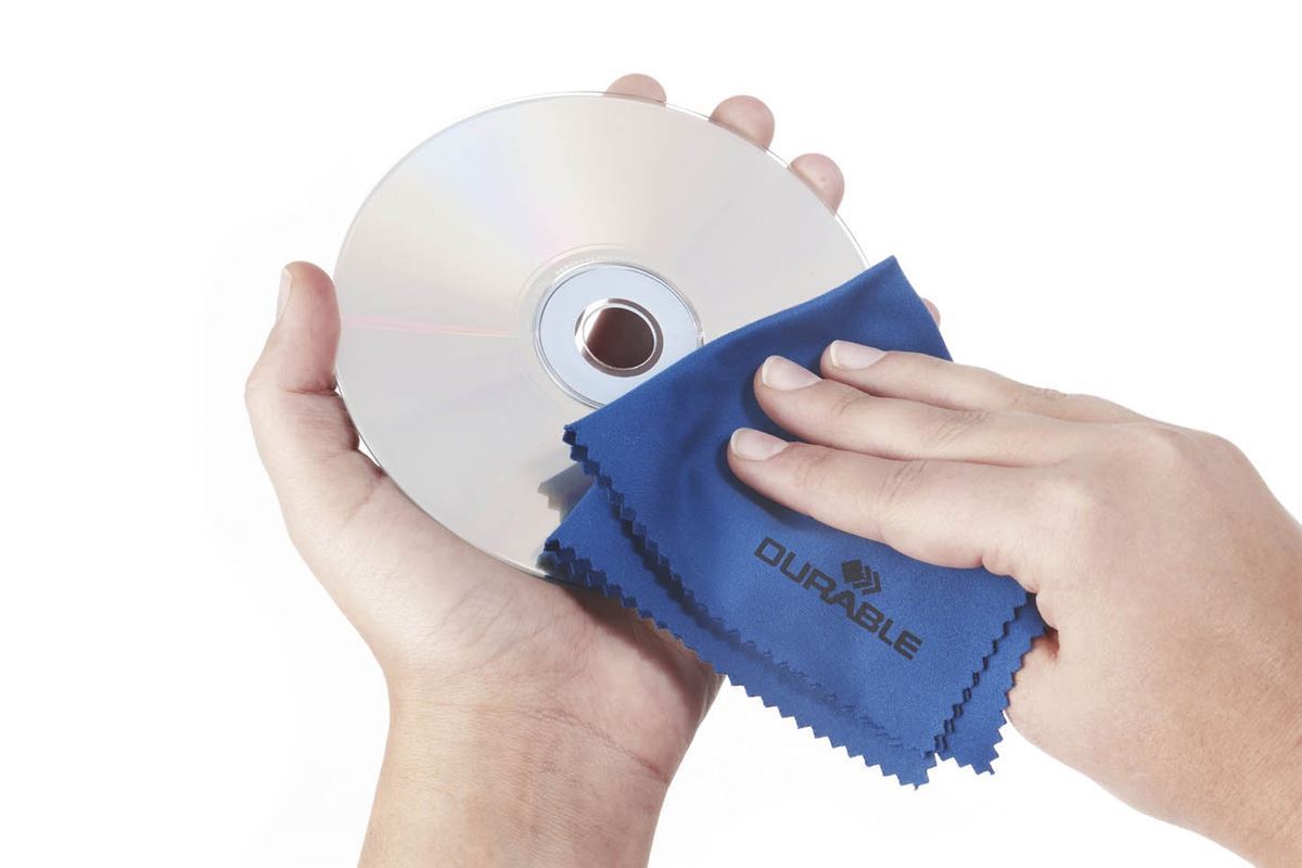 Durable TECHCLEAN Premium Microfibre Cleaning Cloth | Glasses & Screens | Blue