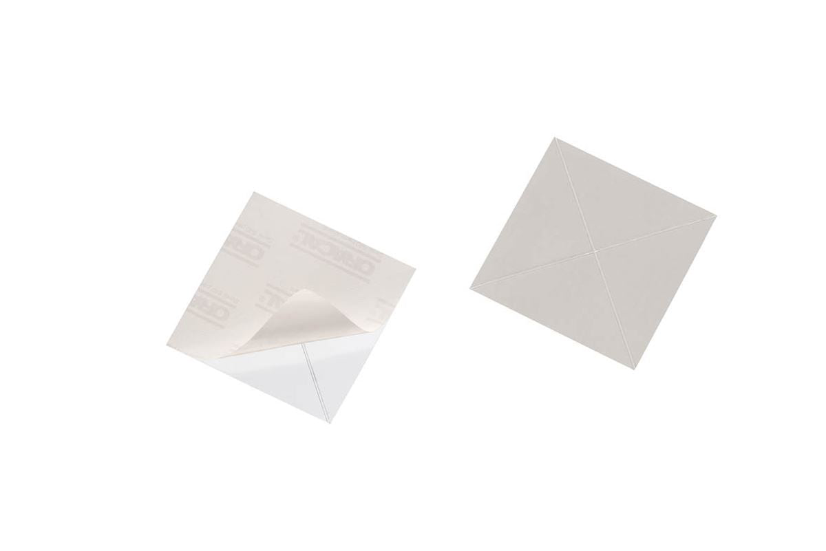 Durable CORNERFIX Self-Adhesive Triangular Corner Pockets | 100 Pack | 75x75mm
